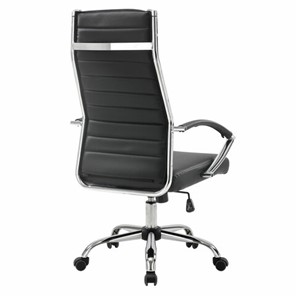 Офисное кресло Brabix Style EX-528 (экокожа, хром, черное) в Екатеринбурге - предосмотр 3