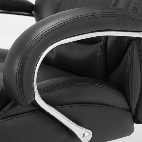 Компьютерное кресло Brabix Premium Pride HD-100 (натуральная кожа, черное) 531940 в Красноуфимске - изображение 6