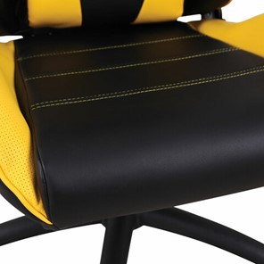 Кресло Brabix GT Master GM-110 (две подушки, экокожа, черное/желтое) в Екатеринбурге - предосмотр 8