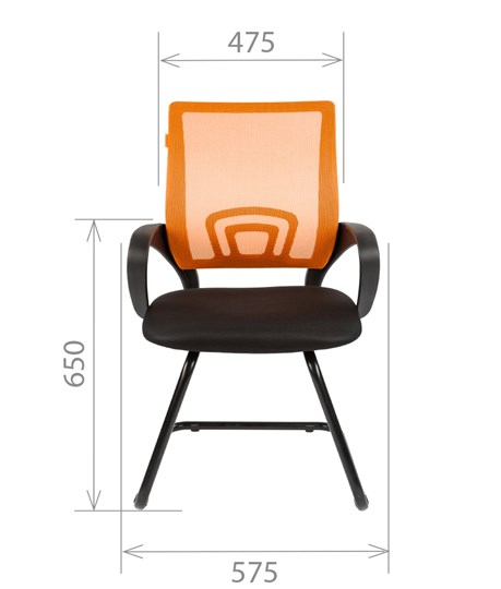 Компьютерное кресло CHAIRMAN 696V, цвет оранжевый в Екатеринбурге - изображение 1