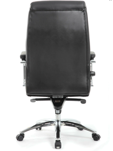 Кресло Brabix Premium Phaeton EX-502 (натуральная кожа, хром, черное) в Екатеринбурге - предосмотр 3