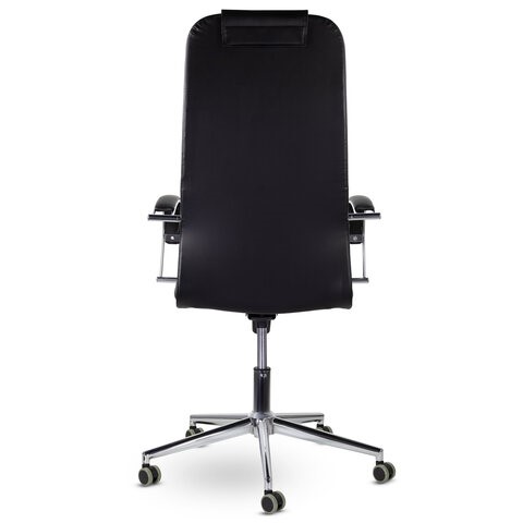 Компьютерное кресло Brabix Premium Pilot EX-610 CH (хром, кожзам, черное) 532418 в Красноуфимске - изображение 4