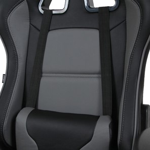 Компьютерное кресло Brabix GT Racer GM-100 (две подушки, экокожа, черное/серое) в Екатеринбурге - предосмотр 6
