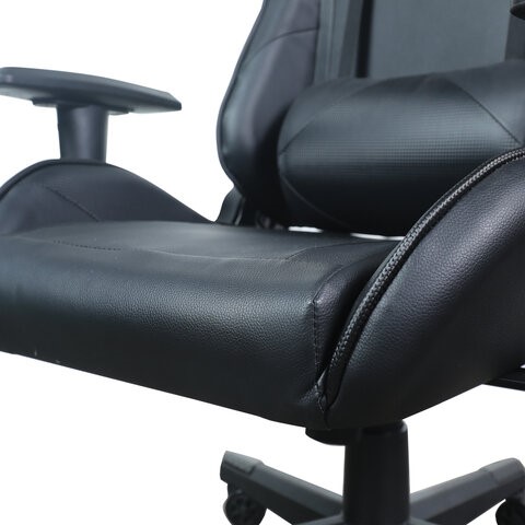 Кресло Brabix GT Carbon GM-115 (две подушки, экокожа, черное) 531932 в Кушве - изображение 8