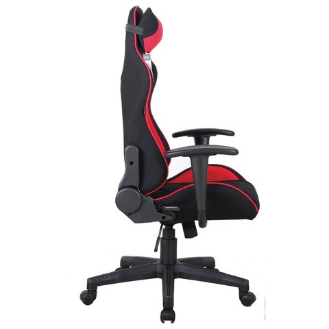 Офисное кресло Brabix GT Racer GM-100 (подушка, ткань, черное/красное) 531820 в Кушве - изображение 2