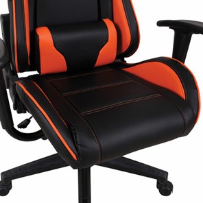 Компьютерное кресло Brabix GT Racer GM-100 (две подушки, экокожа, черное/оранжевое) в Екатеринбурге - предосмотр 8