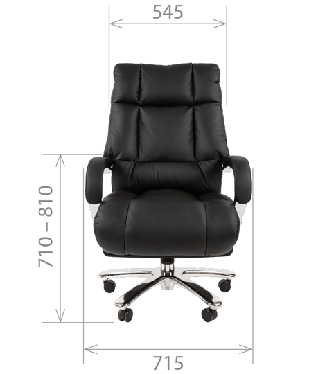 Компьютерное кресло CHAIRMAN 405 черное нат.кожа/экокожа в Богдановиче - изображение 3