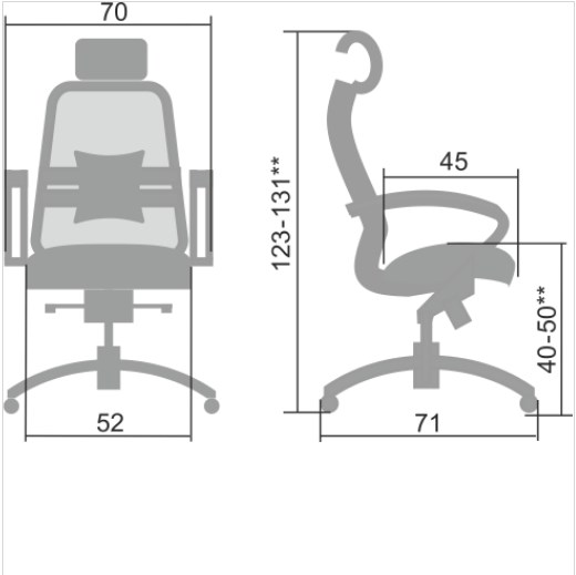 Кресло компьютерное Samurai S-2.04, серый в Ревде - изображение 4