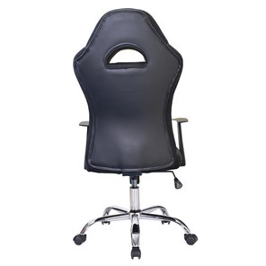 Офисное кресло Brabix Fusion EX-560 (экокожа/ткань, хром, черное) в Екатеринбурге - предосмотр 2