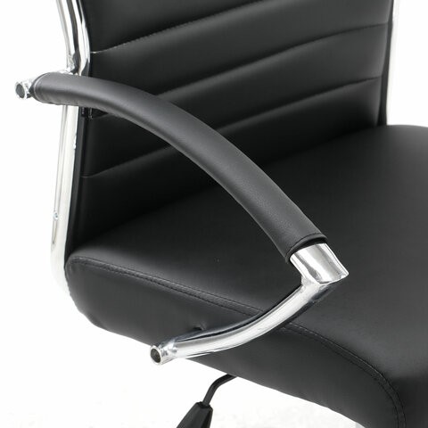 Офисное кресло Brabix Style EX-528 (экокожа, хром, черное) в Екатеринбурге - изображение 8