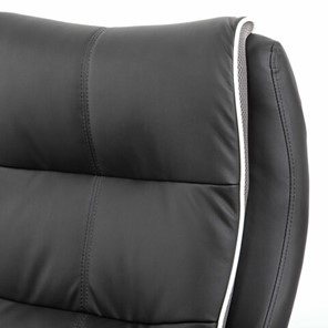 Кресло компьютерное Brabix Premium Strong HD-009 (экокожа черная, ткань серая) в Екатеринбурге - предосмотр 5