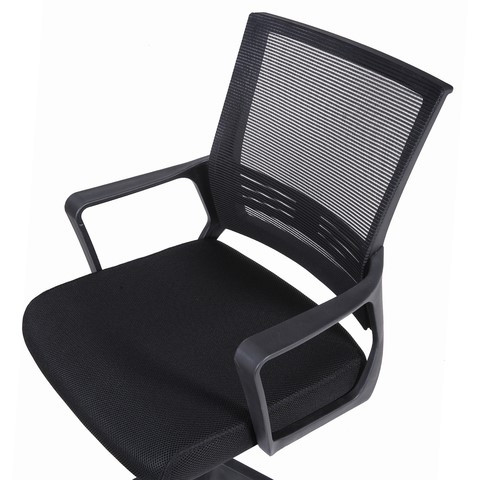Офисное кресло Brabix Balance MG-320 (с подлокотниками, черное) 531831 в Краснотурьинске - изображение 5