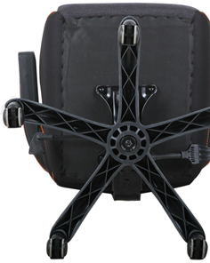 Кресло Brabix Techno Pro GM-003 (ткань, черное/серое, вставки оранжевые) в Ревде - предосмотр 5