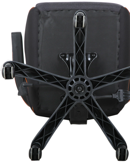 Кресло Brabix Techno Pro GM-003 (ткань, черное/серое, вставки оранжевые) в Екатеринбурге - изображение 5