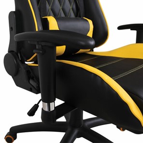 Кресло Brabix GT Master GM-110 (две подушки, экокожа, черное/желтое) в Екатеринбурге - предосмотр 9