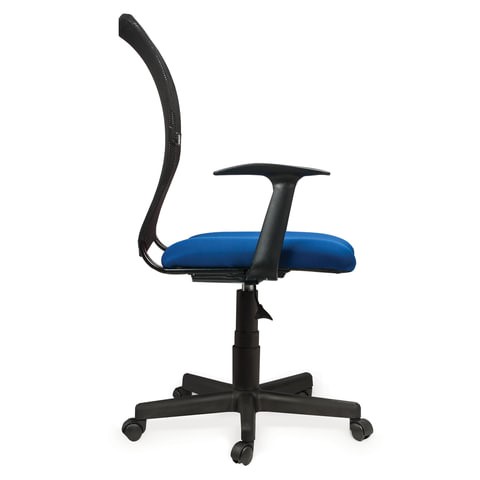 Компьютерное кресло Brabix Spring MG-307 (с подлокотниками, комбинированное синее/черное TW) в Краснотурьинске - изображение 1
