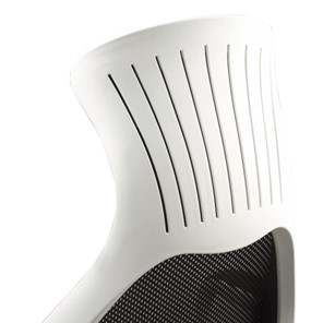 Кресло компьютерное Brabix Premium Genesis EX-517 (пластик белый, ткань/экокожа/сетка черная) в Екатеринбурге - предосмотр 7