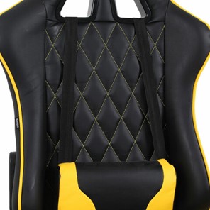Кресло Brabix GT Master GM-110 (две подушки, экокожа, черное/желтое) в Екатеринбурге - предосмотр 6