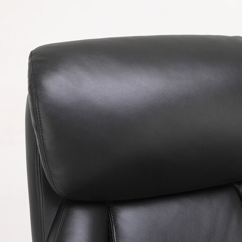 Компьютерное кресло Brabix Premium Pride HD-100 (натуральная кожа, черное) 531940 в Краснотурьинске - изображение 4