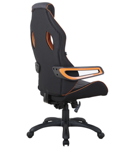 Кресло Brabix Techno Pro GM-003 (ткань, черное/серое, вставки оранжевые) в Ревде - предосмотр 3