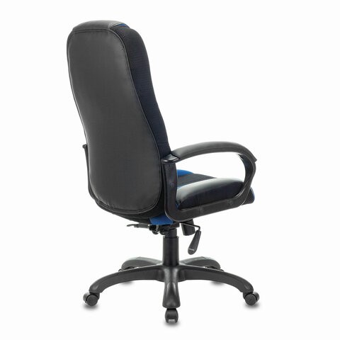Компьютерное кресло Brabix Premium Rapid GM-102 (экокожа/ткань, черное/синее) в Екатеринбурге - изображение 2