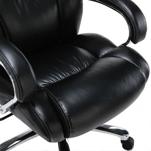 Офисное кресло Brabix Premium Status HD-003 (рециклированная кожа, хром, черное) в Екатеринбурге - предосмотр 6