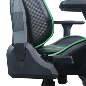 Офисное кресло Brabix GT Carbon GM-120 (две подушки, экокожа, черное/зеленое) в Екатеринбурге - предосмотр 11