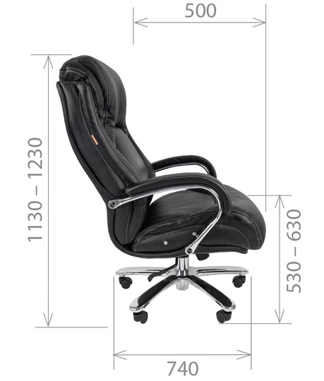 Кресло компьютерное CHAIRMAN 402, черный в Кушве - изображение 2