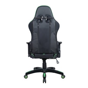 Офисное кресло Brabix GT Carbon GM-120 (две подушки, экокожа, черное/зеленое) в Екатеринбурге - предосмотр 3