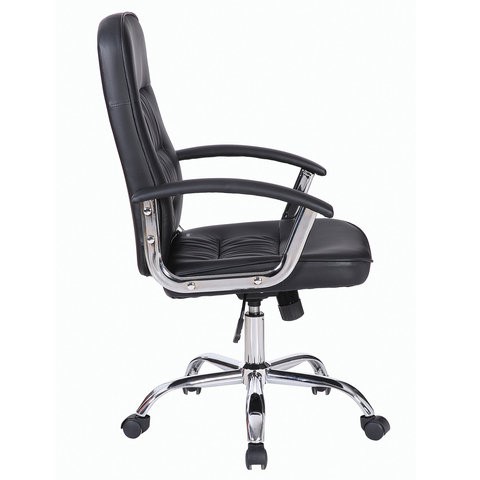 Офисное кресло Brabix Bit EX-550 (хром, экокожа, черное) 531838 в Екатеринбурге - изображение 1