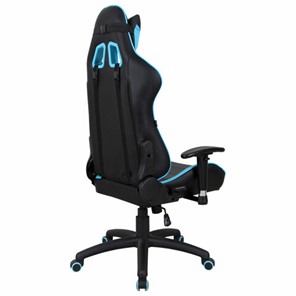 Офисное кресло Brabix GT Master GM-110 (две подушки, экокожа, черное/голубое) 531928 в Богдановиче - предосмотр 2