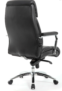 Кресло Brabix Premium Phaeton EX-502 (натуральная кожа, хром, черное) в Екатеринбурге - предосмотр 2