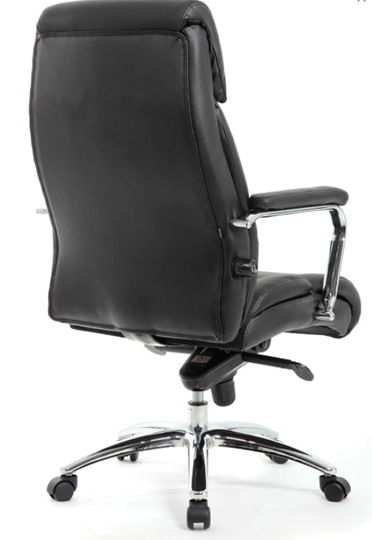 Кресло Brabix Premium Phaeton EX-502 (натуральная кожа, хром, черное) в Екатеринбурге - изображение 2