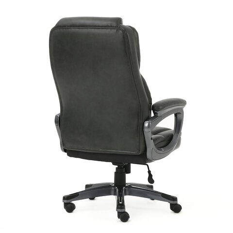 Офисное кресло Brabix Premium Favorite EX-577 (пружинный блок, рециклированная кожа, серое) 531935 в Екатеринбурге - изображение 3