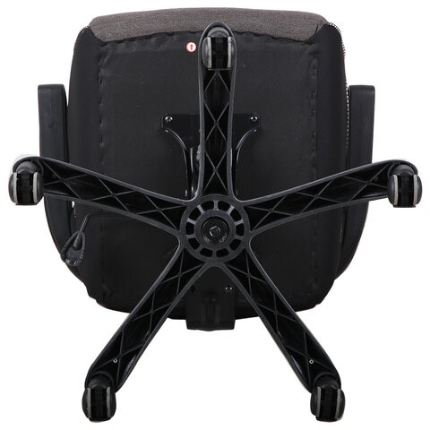 Кресло компьютерное Brabix Techno GM-002 (ткань, черное/серое, вставки белые) в Ревде - изображение 4