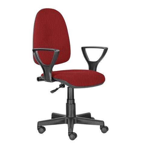 Кресло офисное Brabix Prestige Ergo MG-311 (регулируемая эргономичная спинка, ткань, красное) 532424 в Екатеринбурге - изображение 2