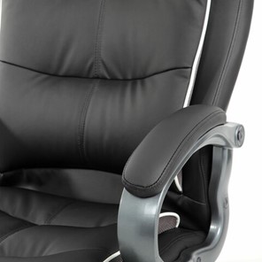 Кресло компьютерное Brabix Premium Strong HD-009 (экокожа черная, ткань серая) в Екатеринбурге - предосмотр 6