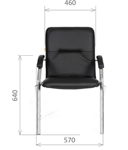 Офисное кресло CHAIRMAN 850 Экокожа Terra 118 черная в Асбесте - предосмотр 1