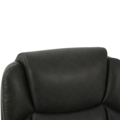 Офисное кресло Brabix Premium Favorite EX-577 (пружинный блок, рециклированная кожа, серое) 531935 в Екатеринбурге - изображение 5