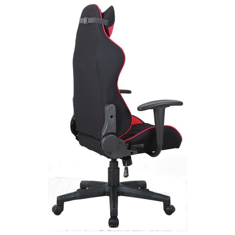 Офисное кресло Brabix GT Racer GM-100 (подушка, ткань, черное/красное) 531820 в Кушве - изображение 4