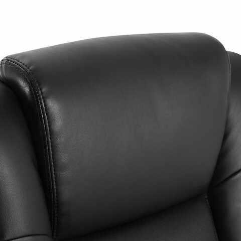 Кресло офисное Brabix Premium Solid HD-005 (рециклированная кожа, черное) 531941 в Екатеринбурге - изображение 4