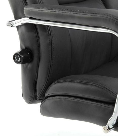 Кресло Brabix Premium Phaeton EX-502 (натуральная кожа, хром, черное) в Екатеринбурге - изображение 9
