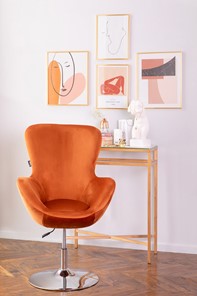 Офисное кресло Беннет-1, Микровелюр оранжевый в Полевском - предосмотр 3