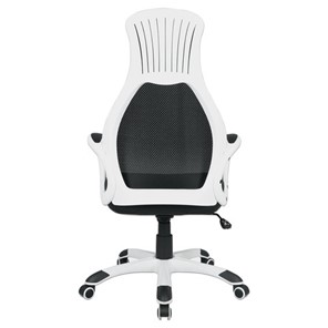 Кресло компьютерное Brabix Premium Genesis EX-517 (пластик белый, ткань/экокожа/сетка черная) в Екатеринбурге - предосмотр 3