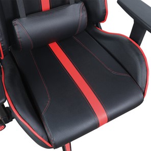 Кресло компьютерное Brabix GT Carbon GM-120 (две подушки, экокожа, черное/красное) в Екатеринбурге - предосмотр 8