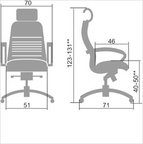 Кресло офисное Samurai KL-2.04, темно-коричневый в Кушве - предосмотр 1
