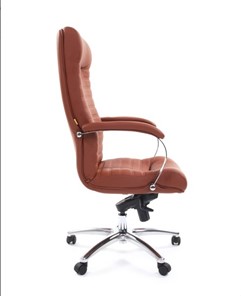 Кресло офисное CHAIRMAN 480 Экокожа Terra 111 (коричневая) в Екатеринбурге - предосмотр 2