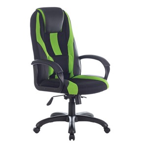 Компьютерное кресло Brabix Premium Rapid GM-102 (экокожа/ткань, черное/зеленое) 532419 в Екатеринбурге