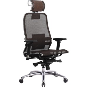 Кресло офисное Samurai S-3.04, темно-коричневый в Кушве
