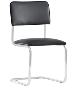Офисный стул Sylwia chrome P100, кож/зам V4 в Артемовском